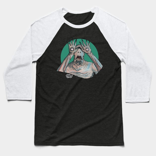The Pale Man Baseball T-Shirt by The Art of Sammy Ruiz